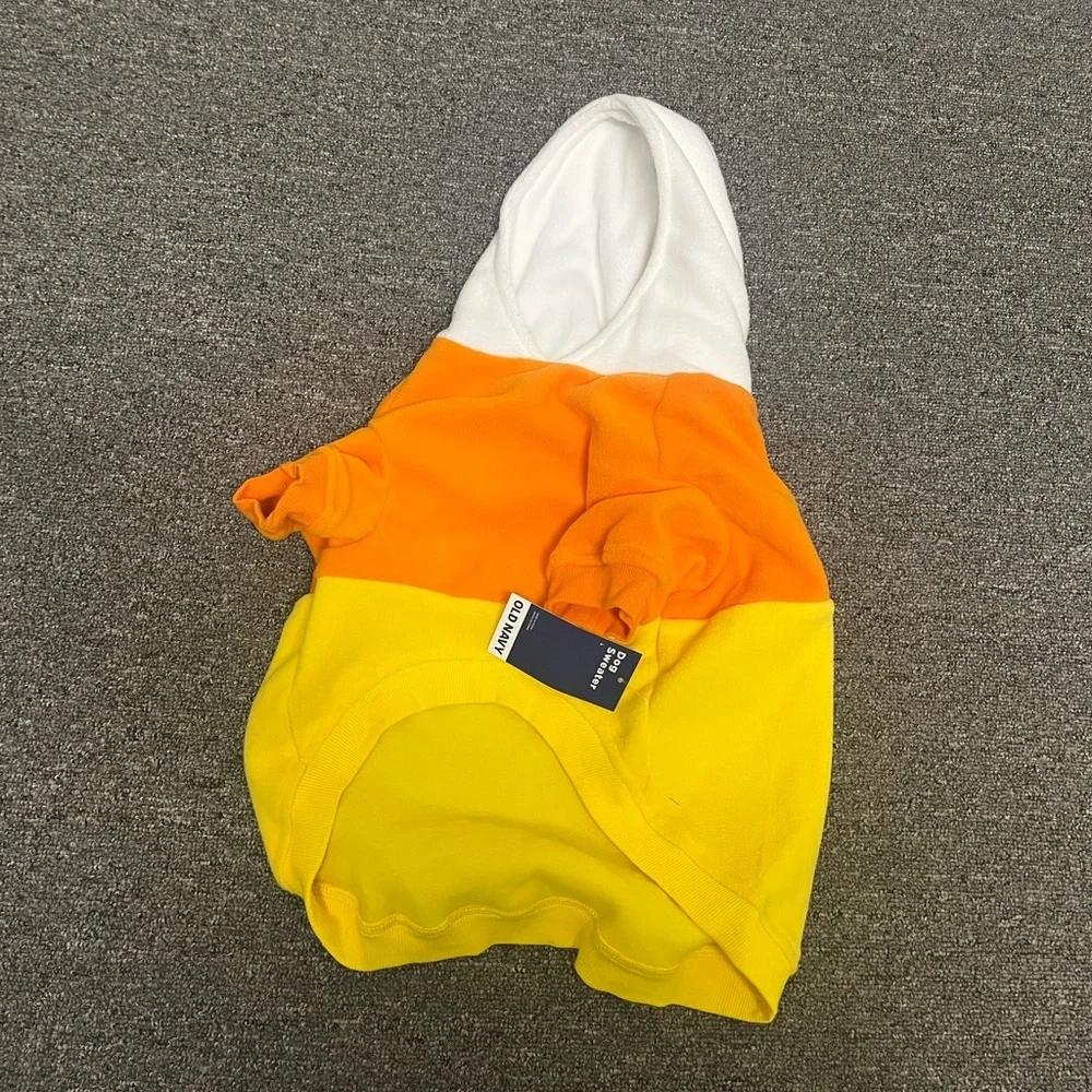 NWT Dog Halloween Candy Corn Sweater